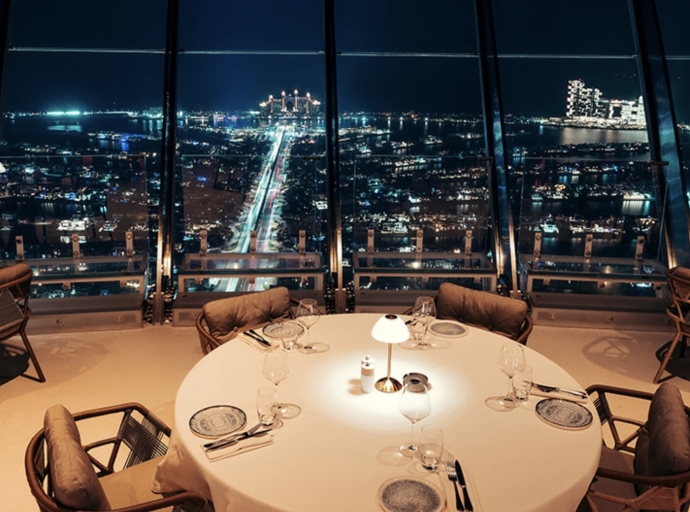 CouCou Dubai: Mediterranean Glamour Meets Sky-High Dining at Palm Tower