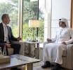 Sheikh Maktoum Meets World Economic Forum President During Dubai Council Meetings