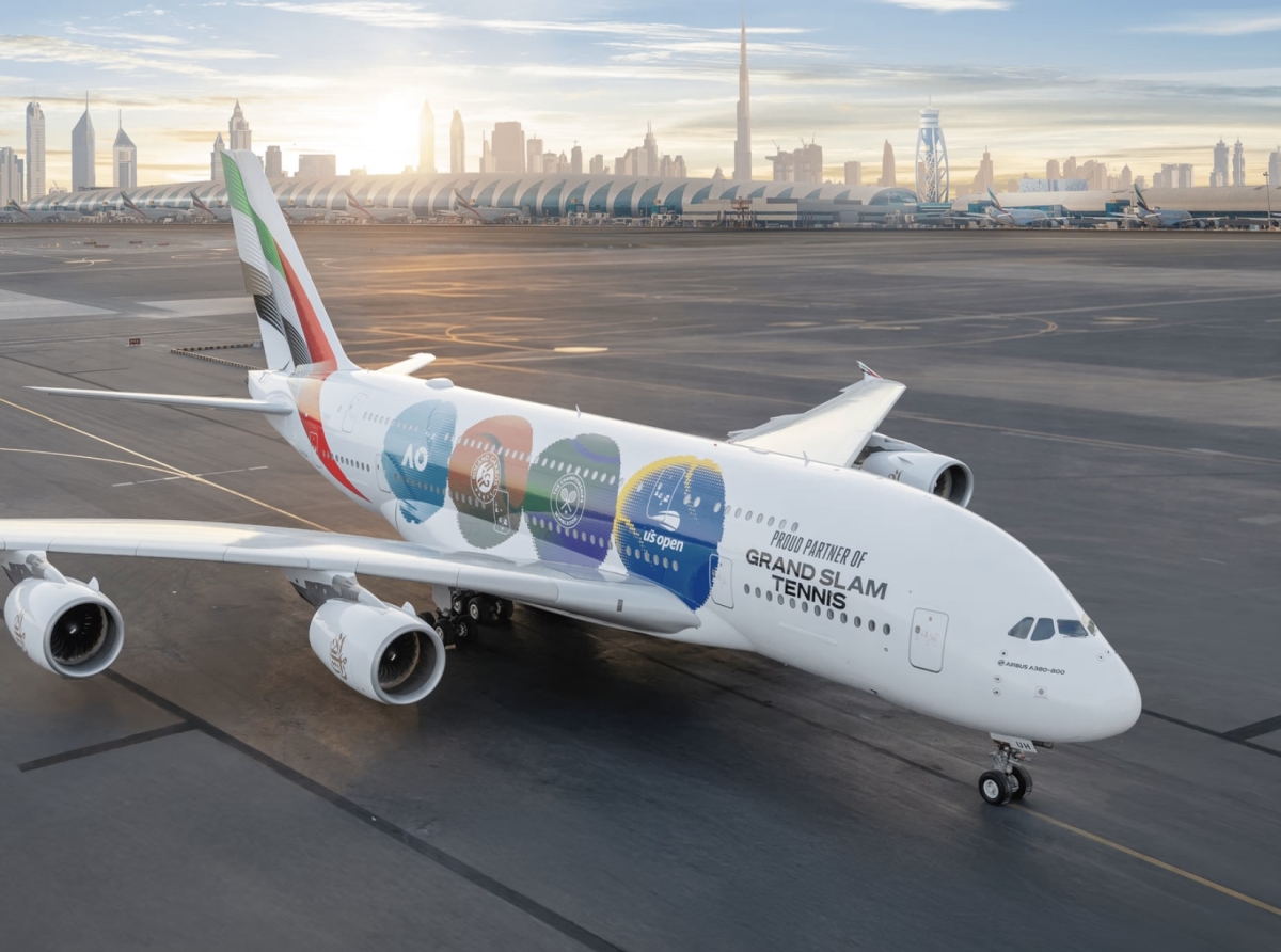 Emirates Marks Grand Slam Sponsorship With New A380 Livery