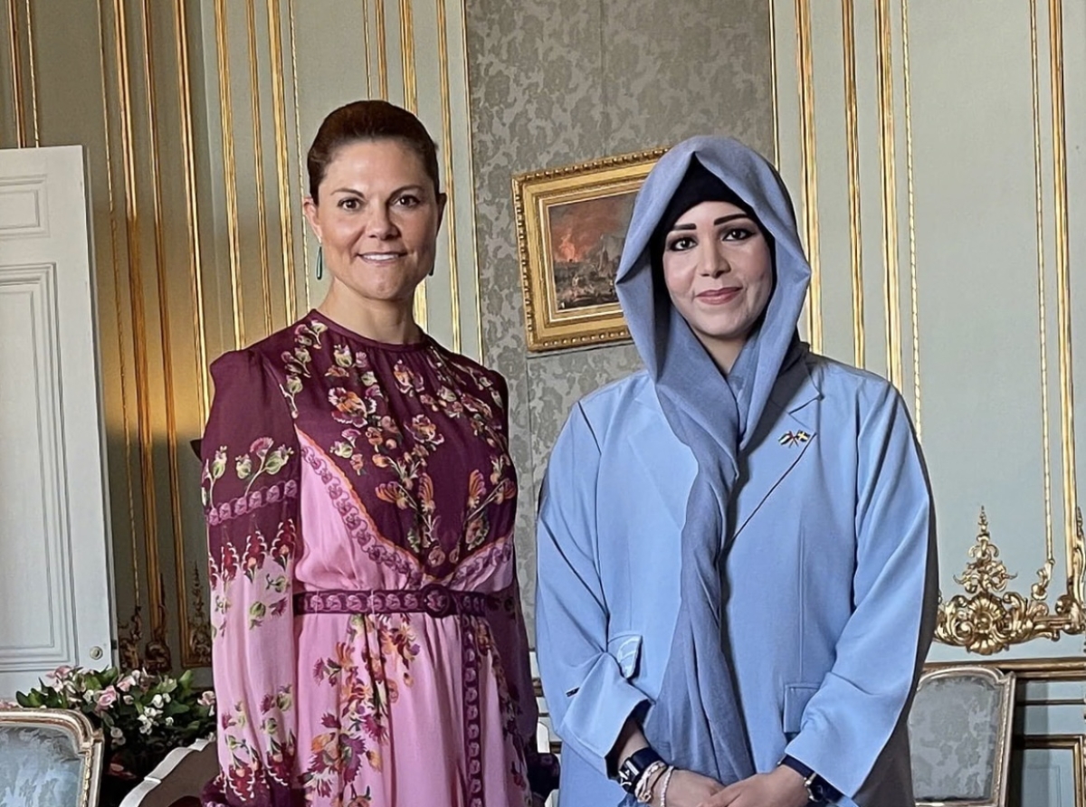 Crown Princess of Sweden Convenes with Sheikha Latifa bint Mohammed in Stockholm