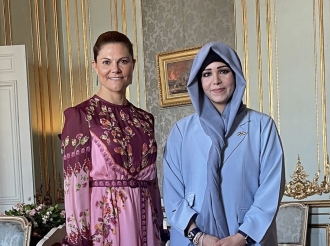 Crown Princess of Sweden Convenes with Sheikha Latifa bint Mohammed in Stockholm